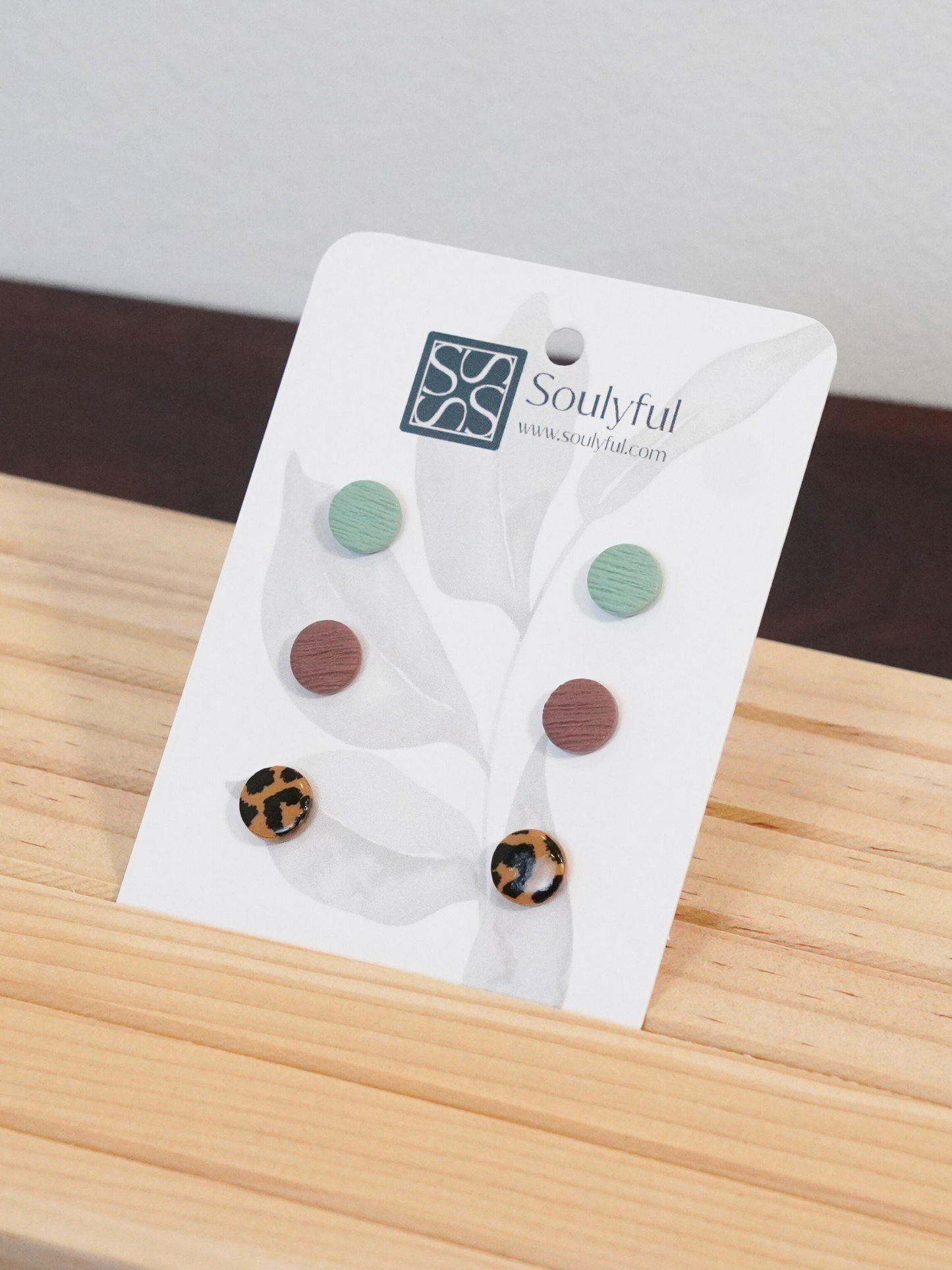 3er Set Ministecker "Fresh Breeze" - 0,9 cm Durchmesser