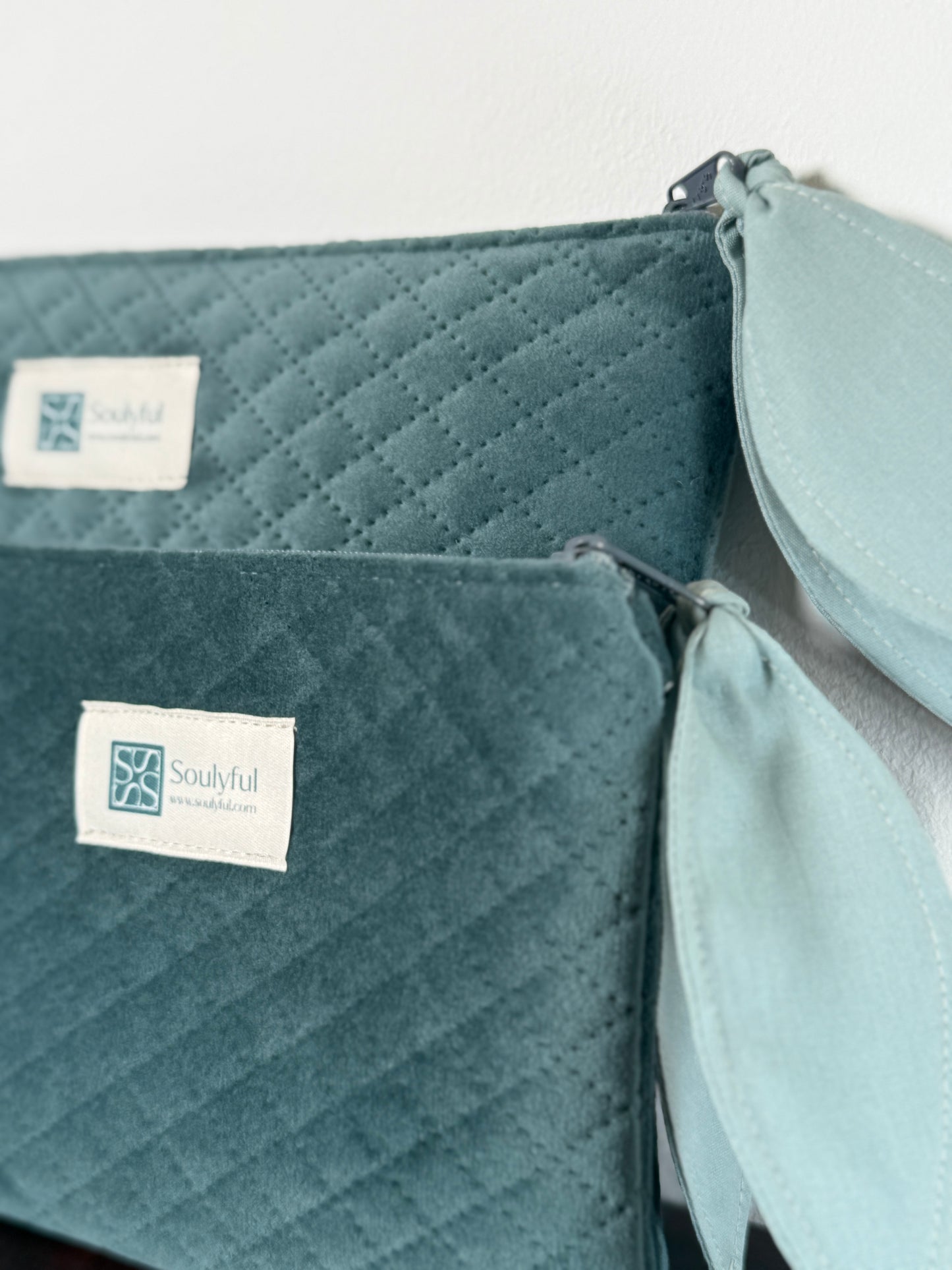 Duo Kosmetiktaschen "Velvet Teal"