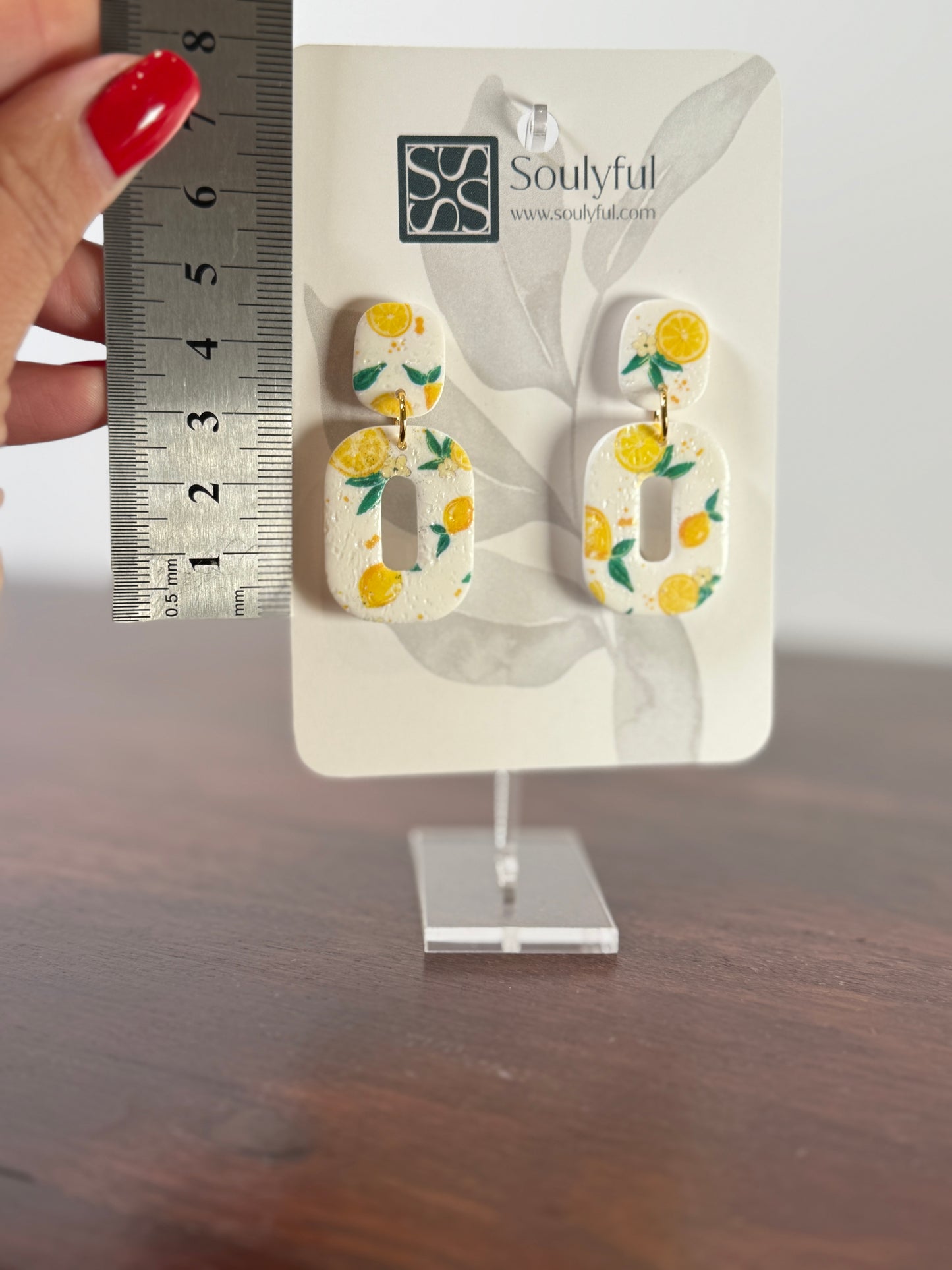 Ohrringe "Lemon" - Hardwarefarbe wählbar