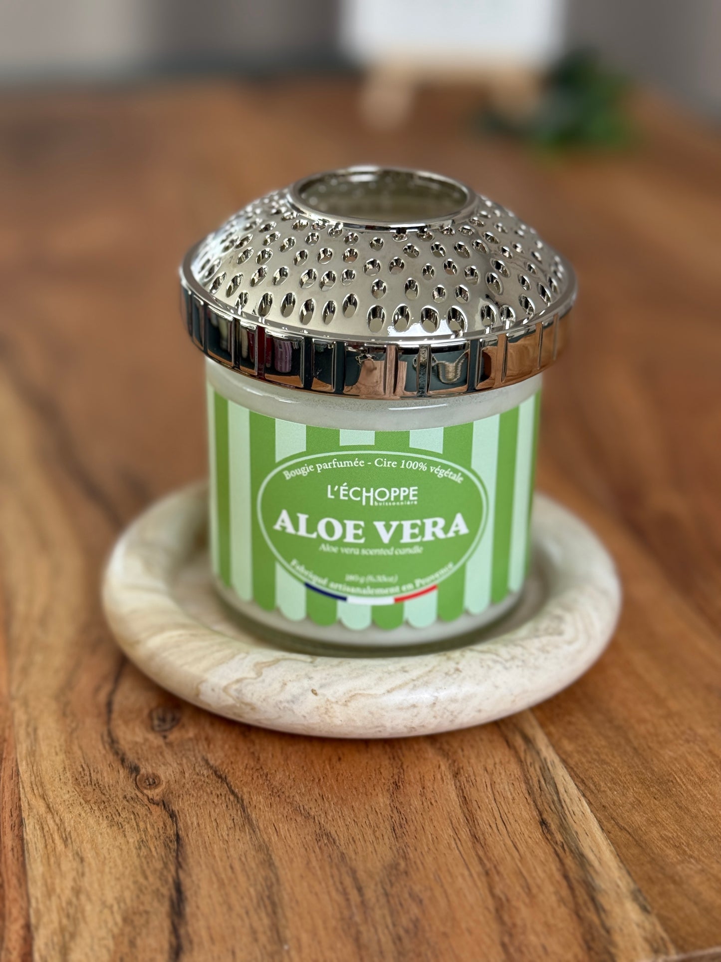 Duftkerze "Aloe Vera" aus 100% Sojawachs - Made in Frankreich