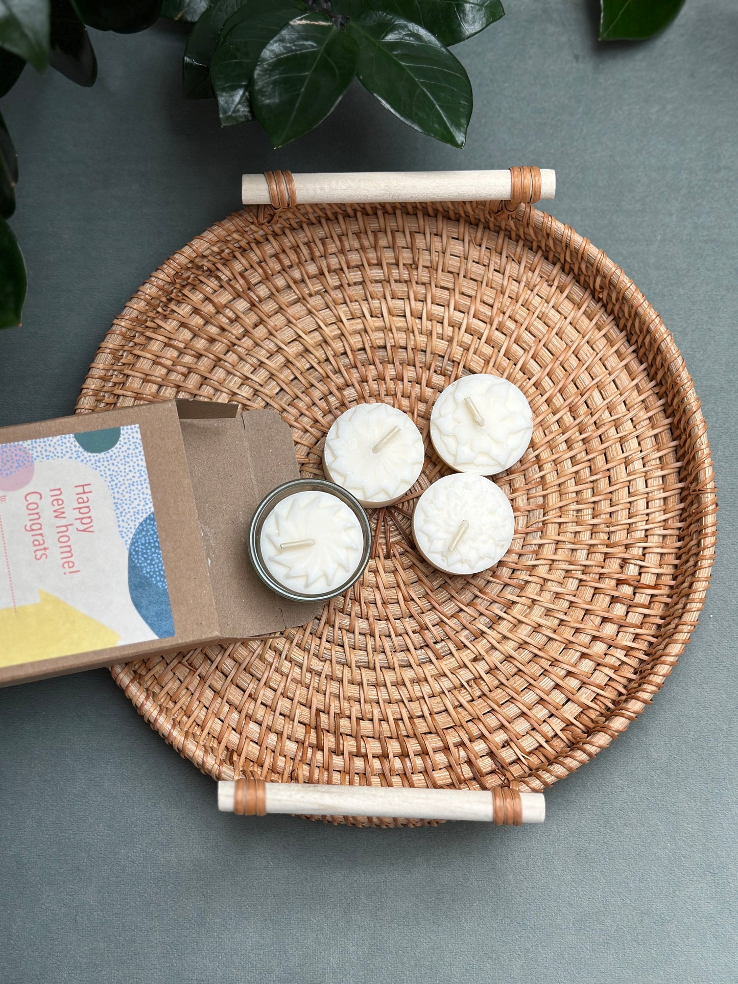 Geschenkbox Teelichterset 100% Rapswachs - Verschiedene Varianten