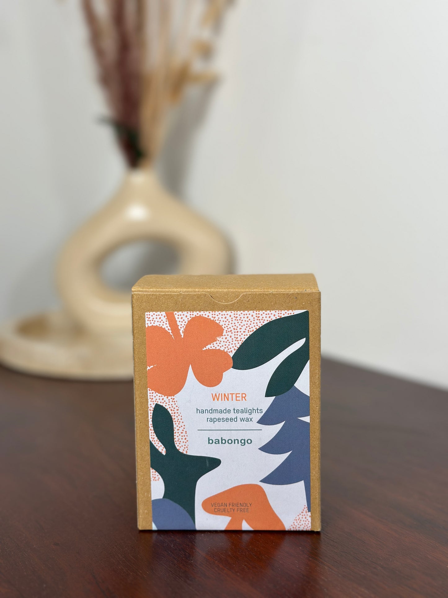 100% Rapswachs Teelichterset "Babongo" - verschiedene Designs