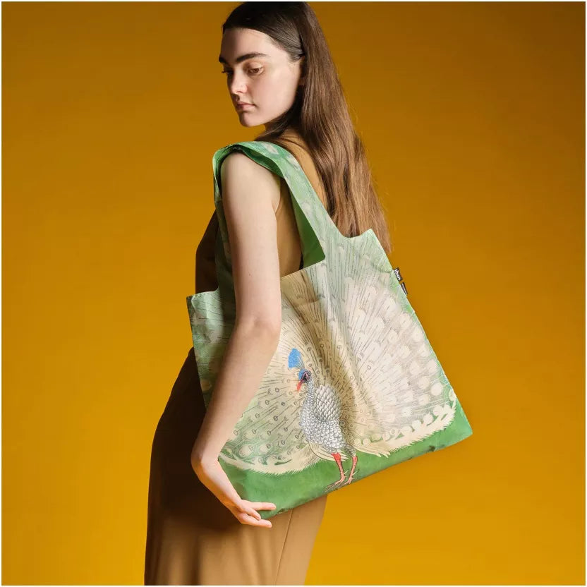 Tote Bag aus 100 % Recyclingmaterial – OHARA KOSON „Pfau“