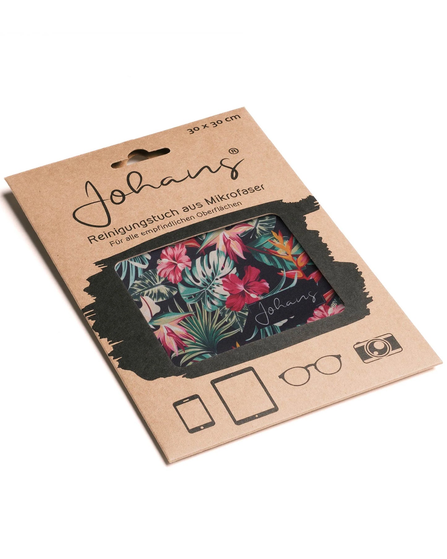 Johans® Mikrofasertuch "Exotic" - Stilvolle Reinigung für Brille & Display