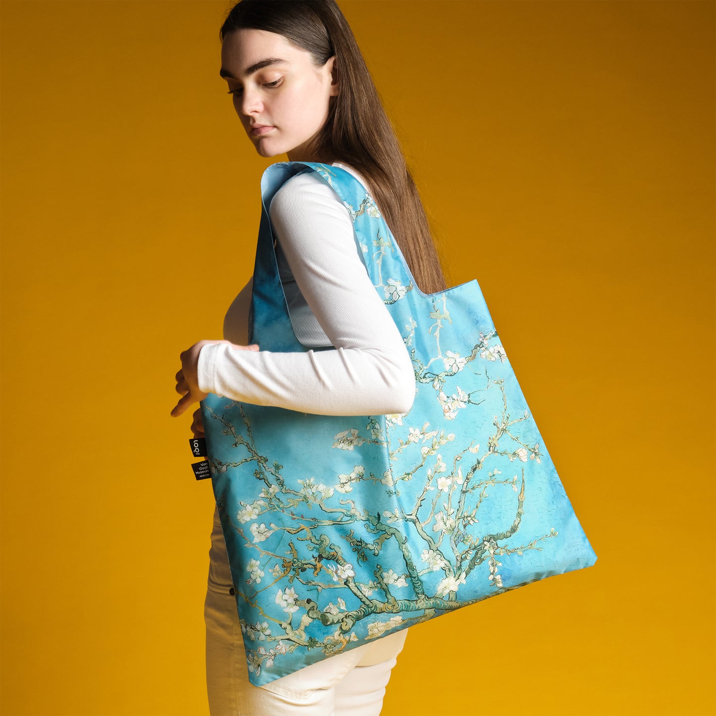 Tote Bag aus 100 % Recyclingmaterial – VINCENT VAN GOGH „Mandelblüte“
