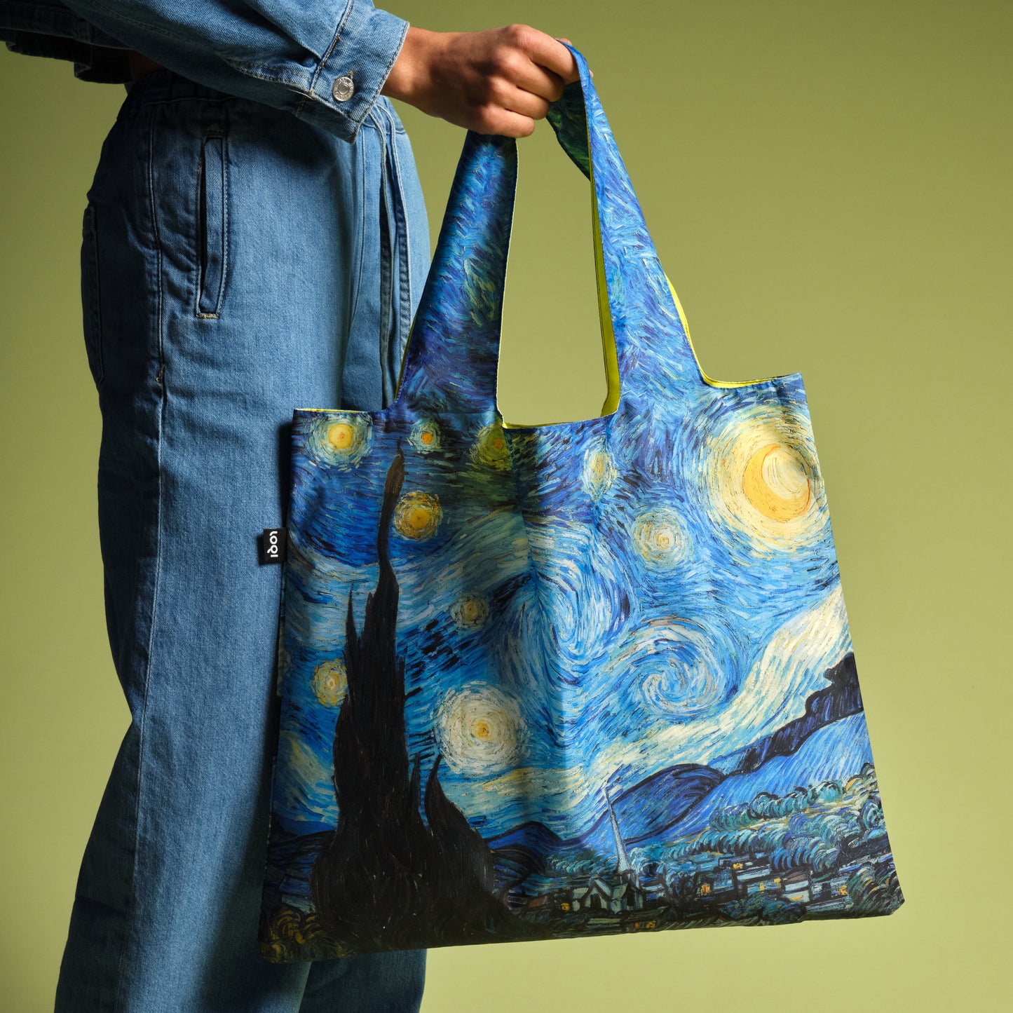 Tote Bag aus 100 % Recyclingmaterial – VINCENT VAN GOGH „Sternennacht“