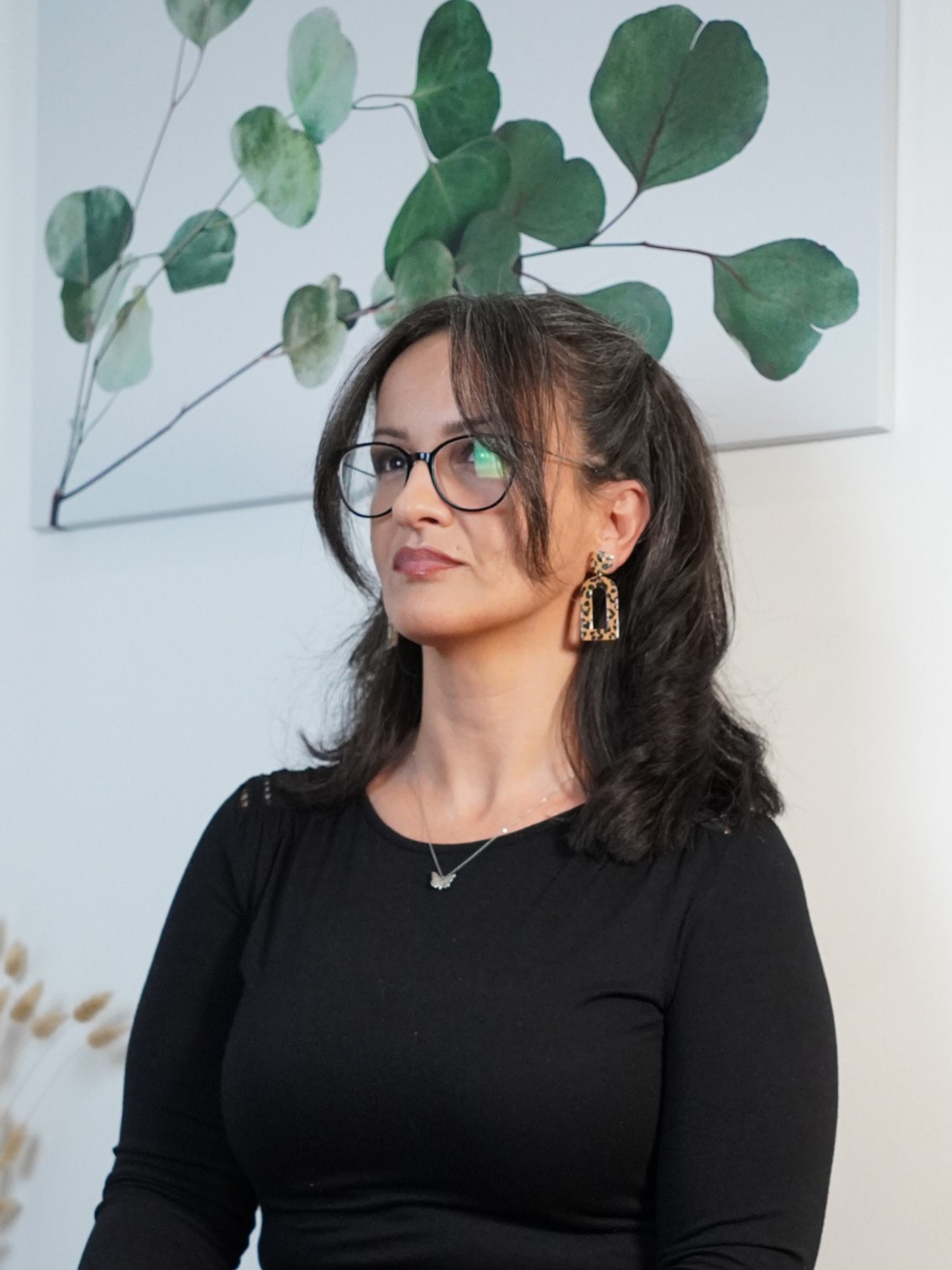 Ohrringe "Fully Leo Karamellbraun" - Hardwarefarbe in silber- oder goldfarben auswählbar