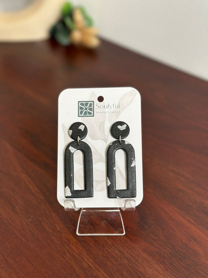 Ohrringe "Black Velvet" - Silver