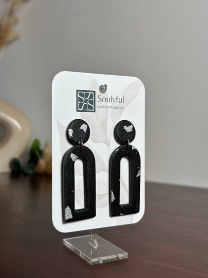 Ohrringe "Black Velvet" - Silver
