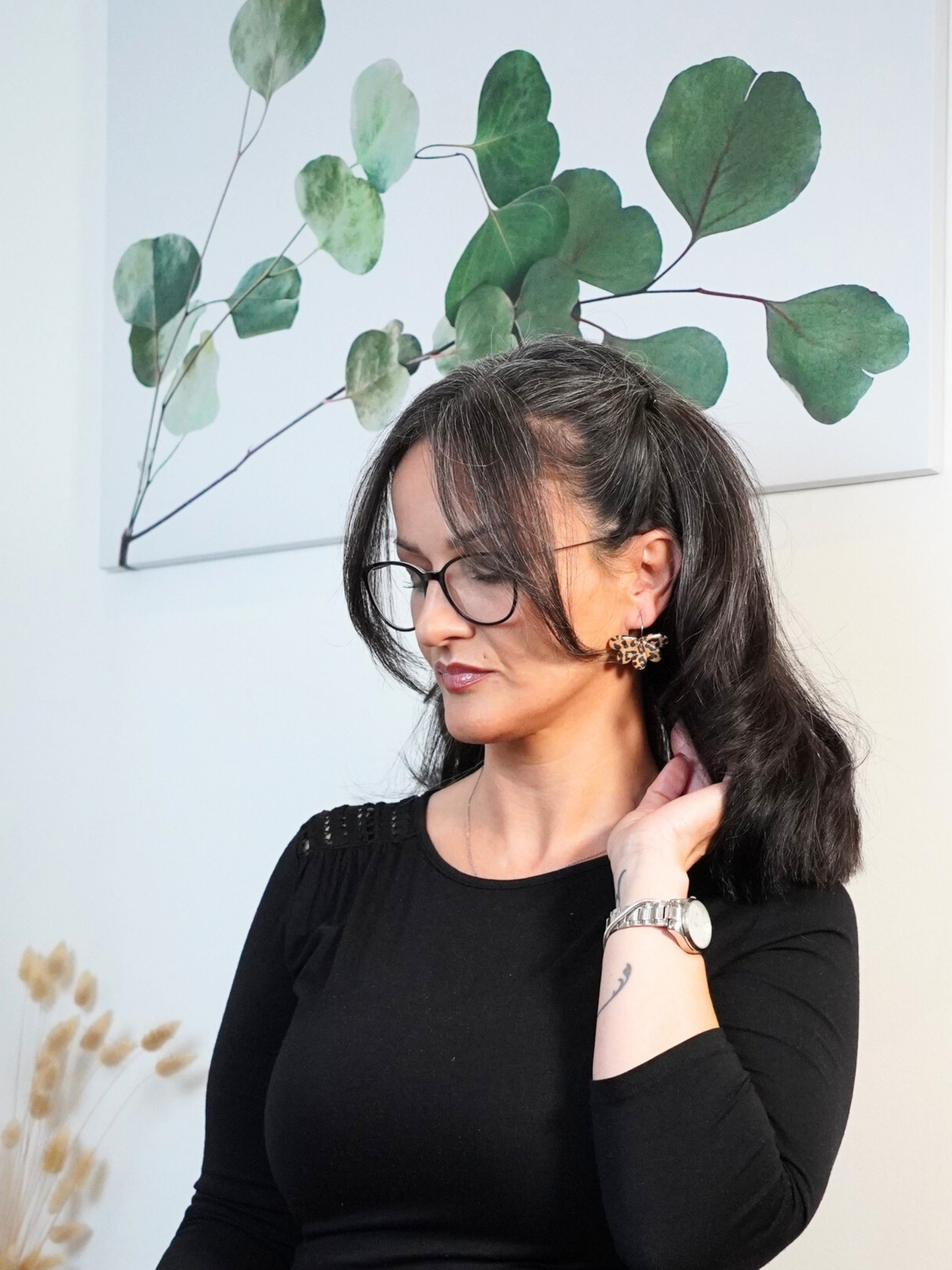 Creolen "Petal Flow" - Creolenfarbe silber- oder goldfarben auswählbar