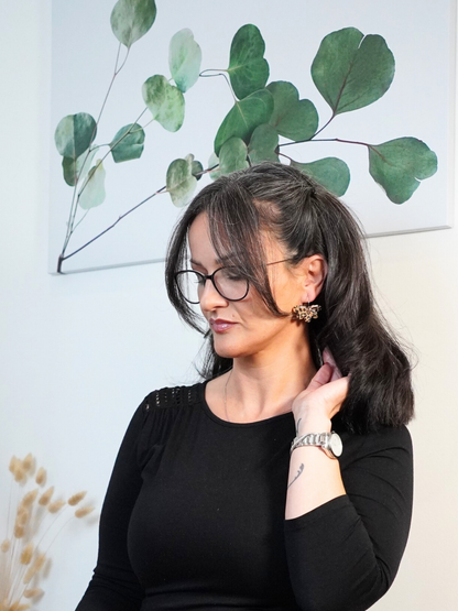 Creolen "Petal Flow" - Creolenfarbe silber- oder goldfarben auswählbar