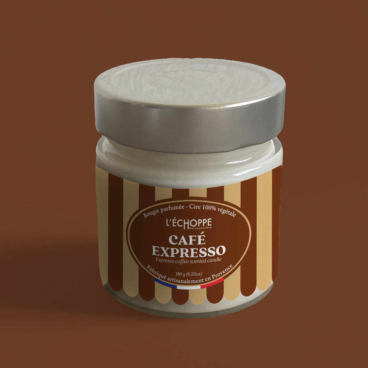 Duftkerze "Kaffee" aus 100% Sojawachs - Made in Frankreich