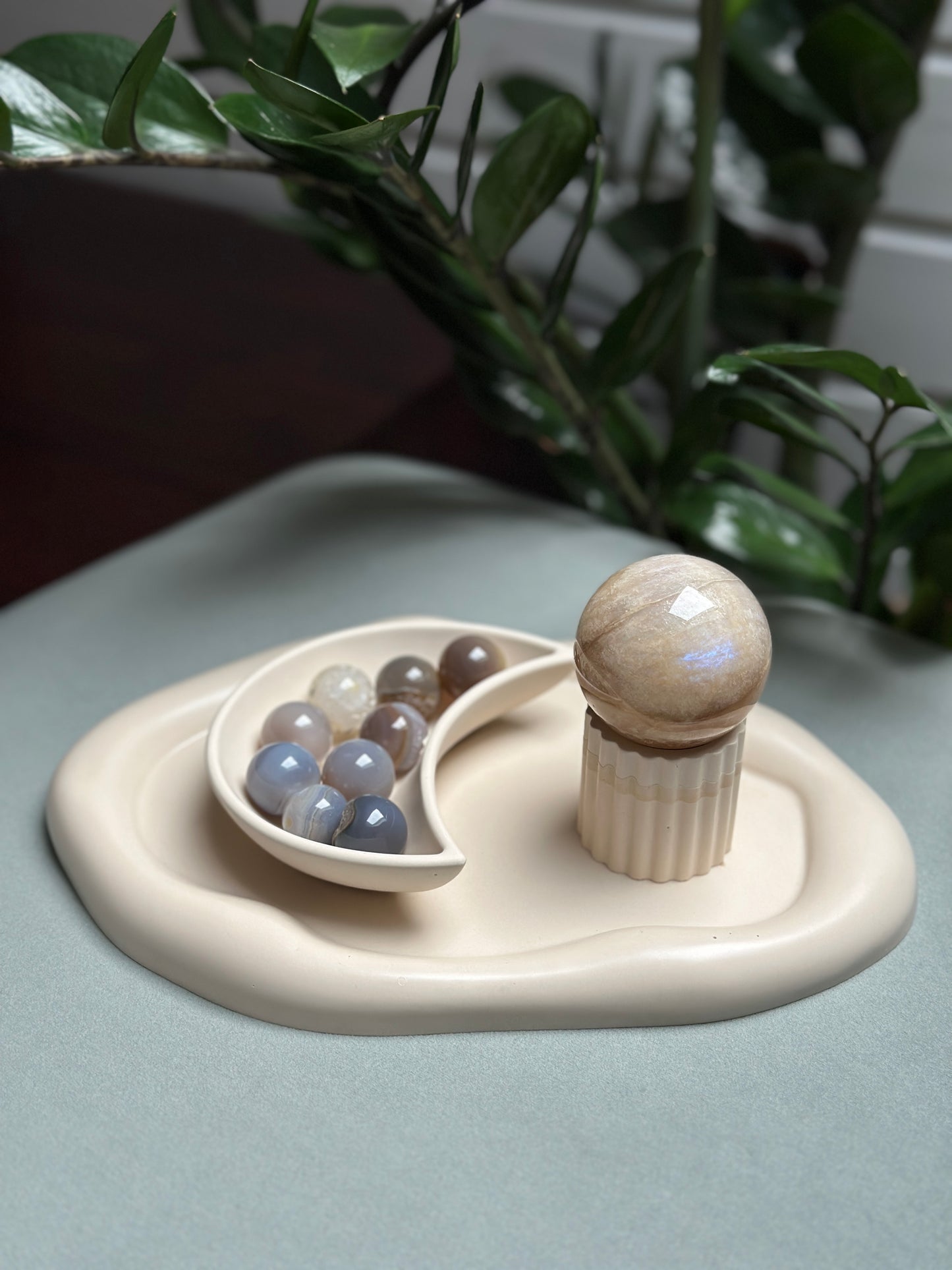 Wolkentablett "Oval" - Creme