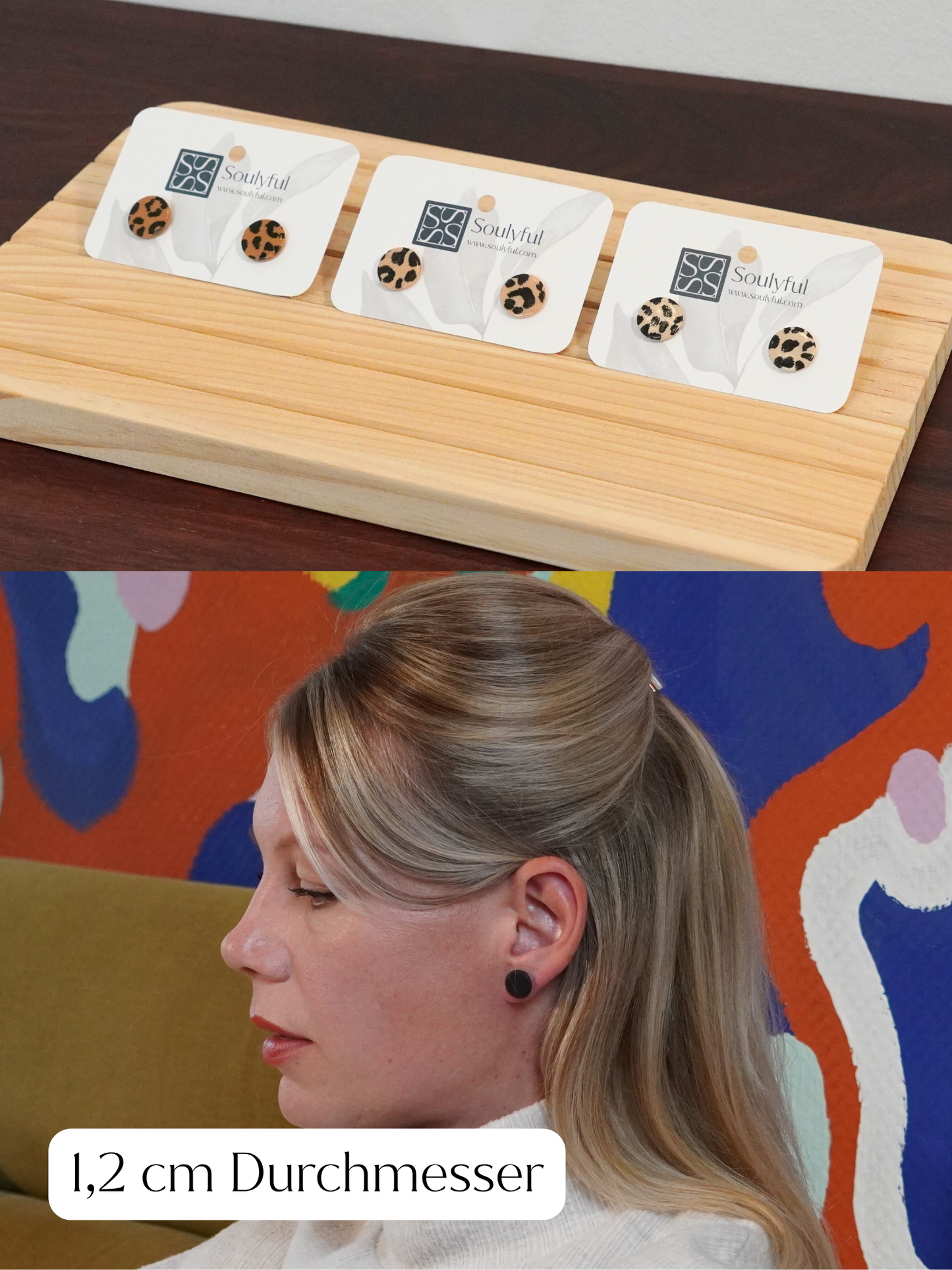 Ohrstecker "Leo" - 1,2 cm Durchmesser