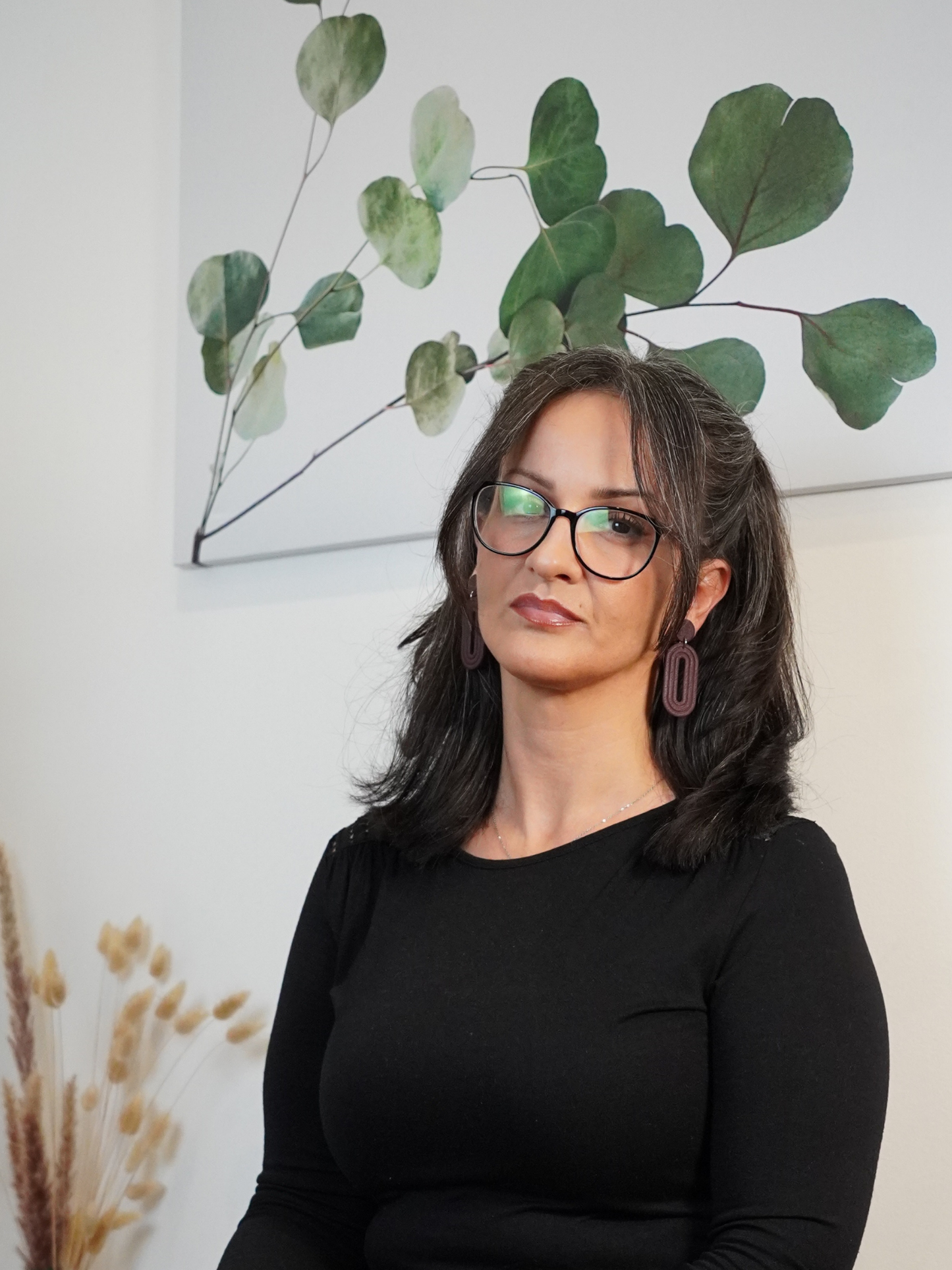 Ohrringe "Echo Lines" - Hardwarefarbe silber- oder goldfarben auswählbar