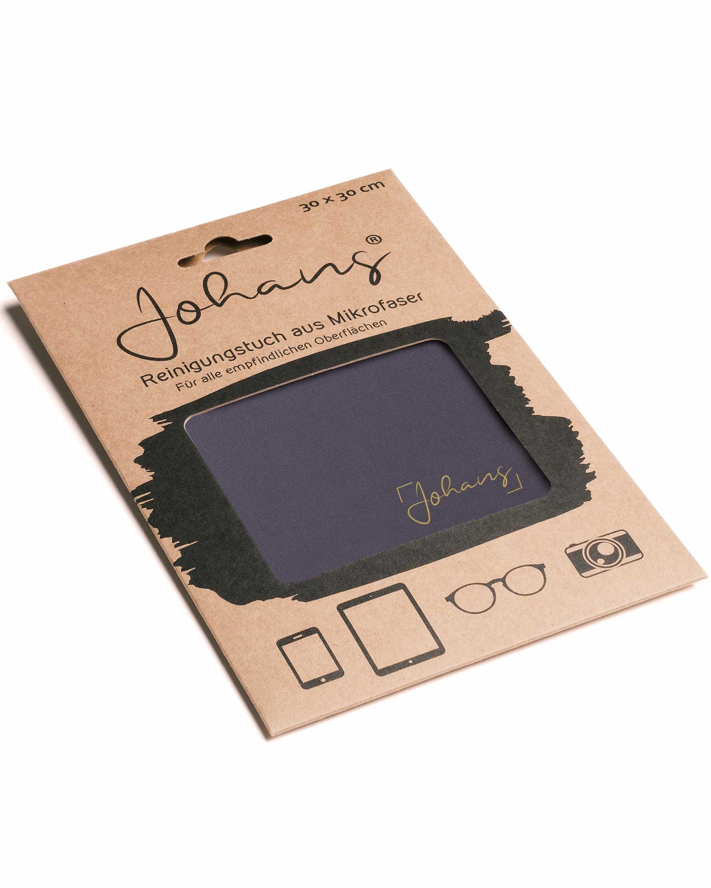Johans® Mikrofasertuch "Anthrazit" - Stilvolle Reinigung für Brille & Display