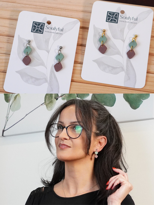 Ohrringe "Soft Whisper" - Hardwarefarbe in silber- oder goldfarben auswählbar