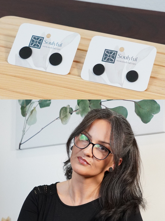 Ohrstecker "Black Velvet Classic"