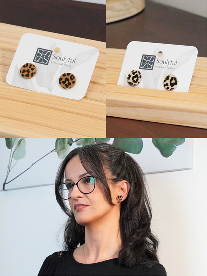 Ohrstecker "Leo" - 1,5 cm Durchmesser