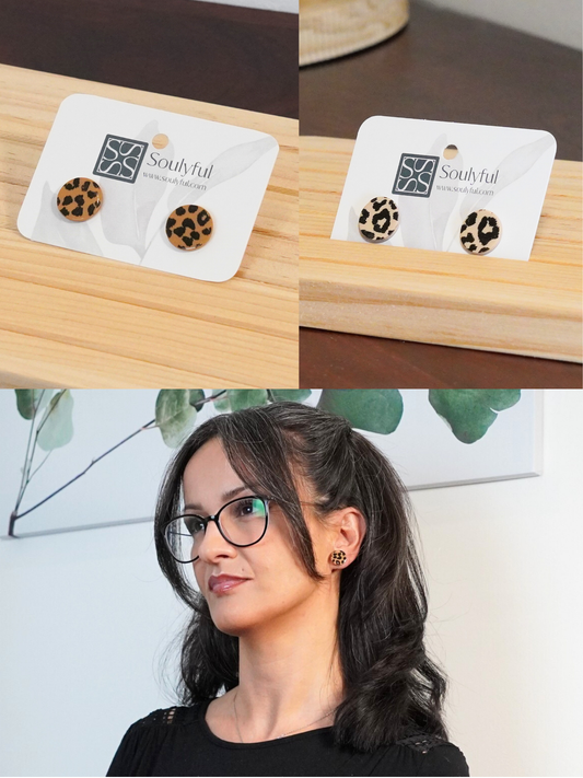 Ohrstecker "Leo" - 1,5 cm Durchmesser