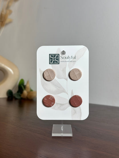 2er Set - Ohrstecker verschiedene Farben