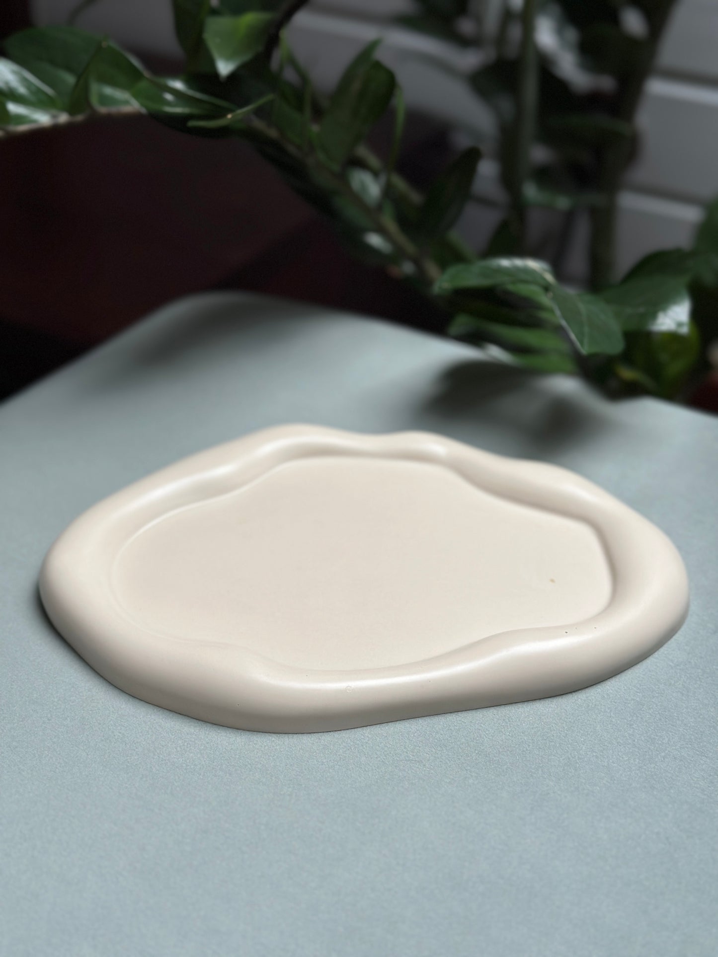 Wolkentablett "Oval" - Creme