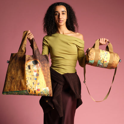 Tote Bag aus 100 % Recyclingmaterial – GUSTAV KLIMT „Der Kuss“