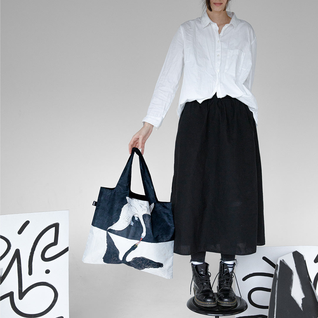 Tote Bag aus 100 % Recyclingmaterial – HILMA AF KLINT „Der Schwan“