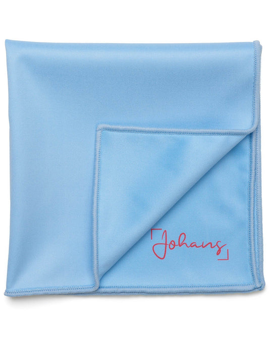 Johans® Mikrofasertuch "Himmelblau" - Stilvolle Reinigung für Brille & Display