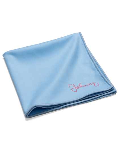 Johans® Mikrofasertuch "Himmelblau" - Stilvolle Reinigung für Brille & Display