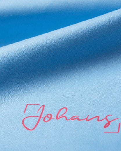 Johans® Mikrofasertuch "Himmelblau" - Stilvolle Reinigung für Brille & Display