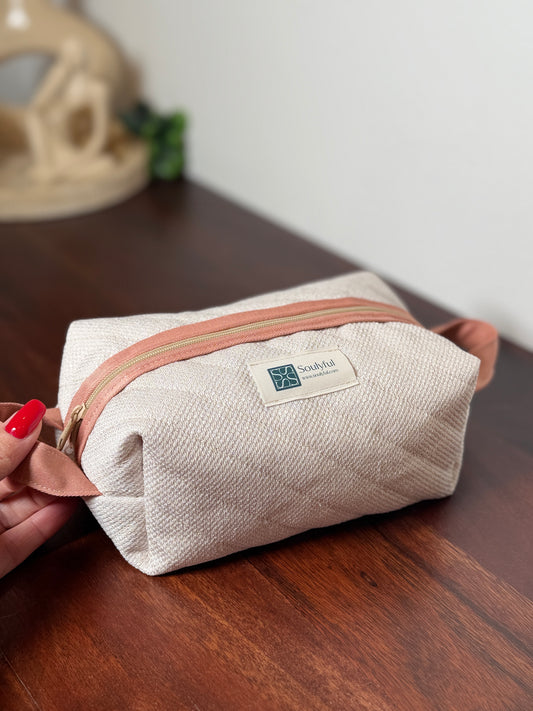 Handgenähte Kosmetiktasche/Aufbewahrungstasche