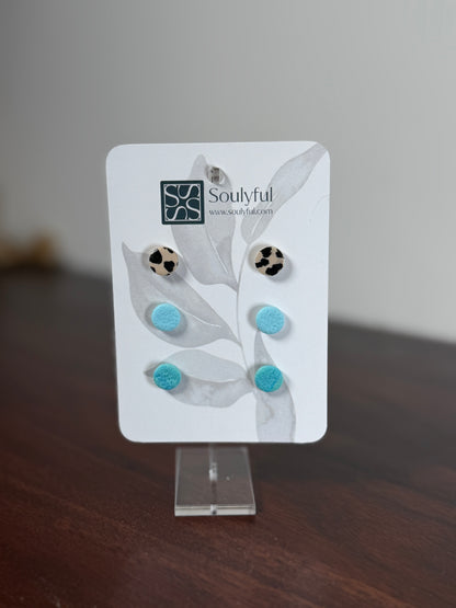 Einzelstücke Ohrstecker 3er Set "Minis"
