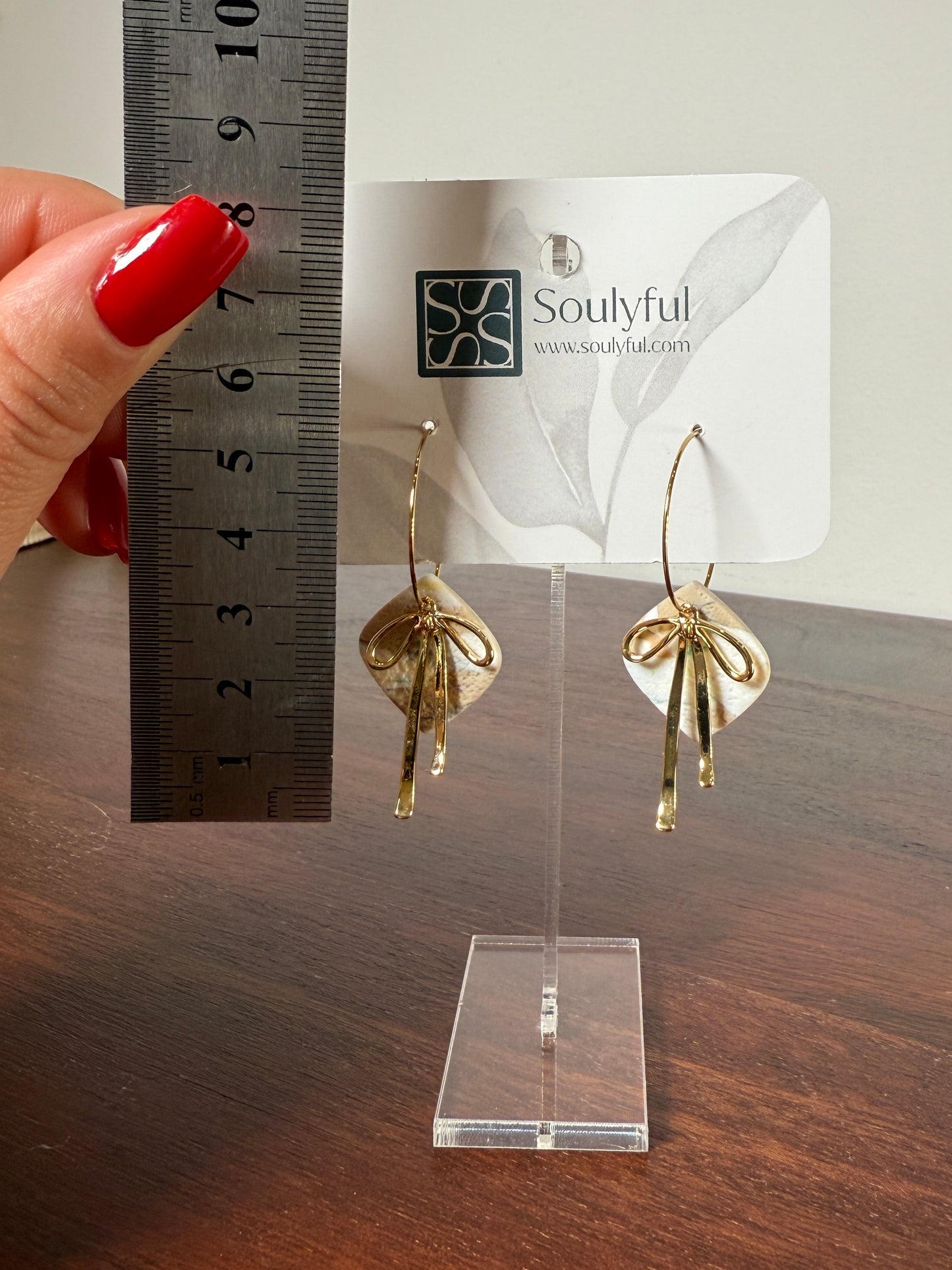 Creolen 18K vergoldet "Bow"