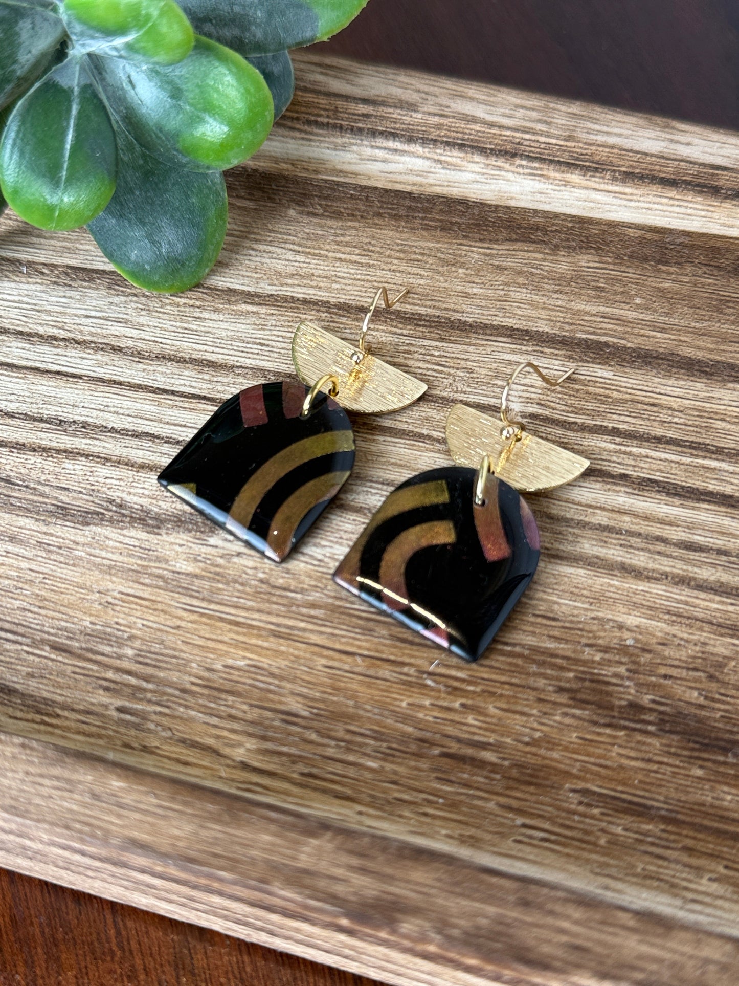 Ohrringe "Noir Eclipse"