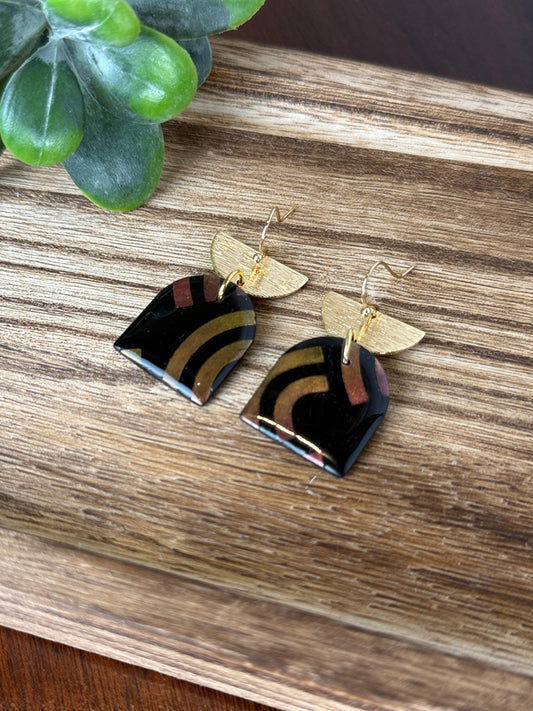 Ohrringe "Noir Eclipse"