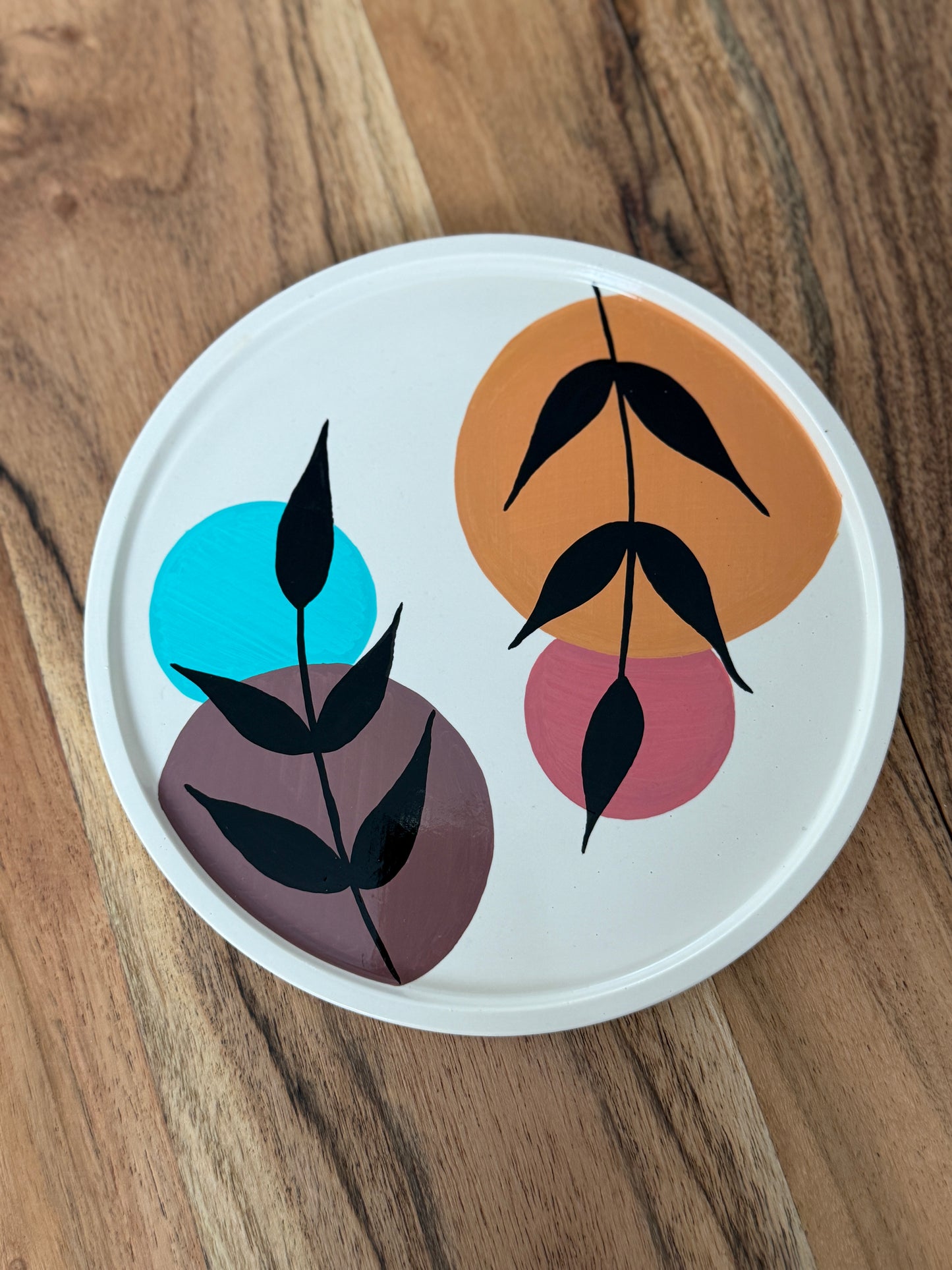 Rundes Tablett "Botanica"