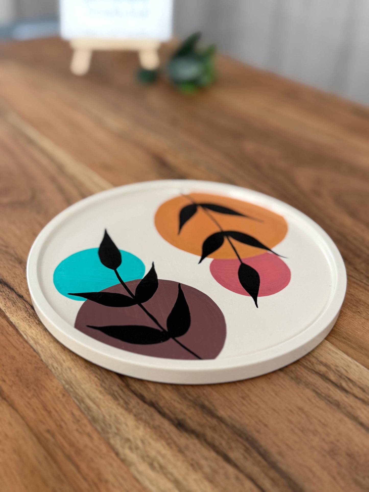 Rundes Tablett "Botanica"