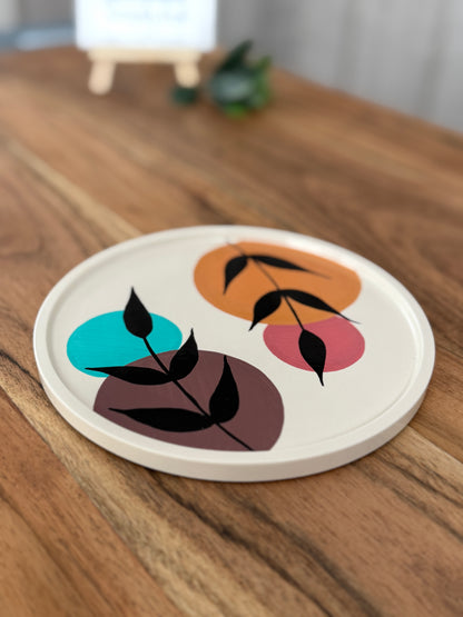 Rundes Tablett "Botanica"