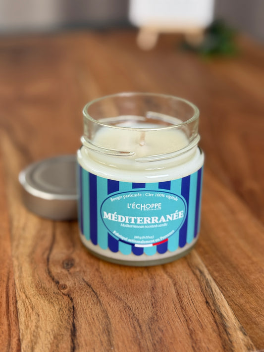 Duftkerze "Mediterran" aus 100% Sojawachs - Made in Frankreich