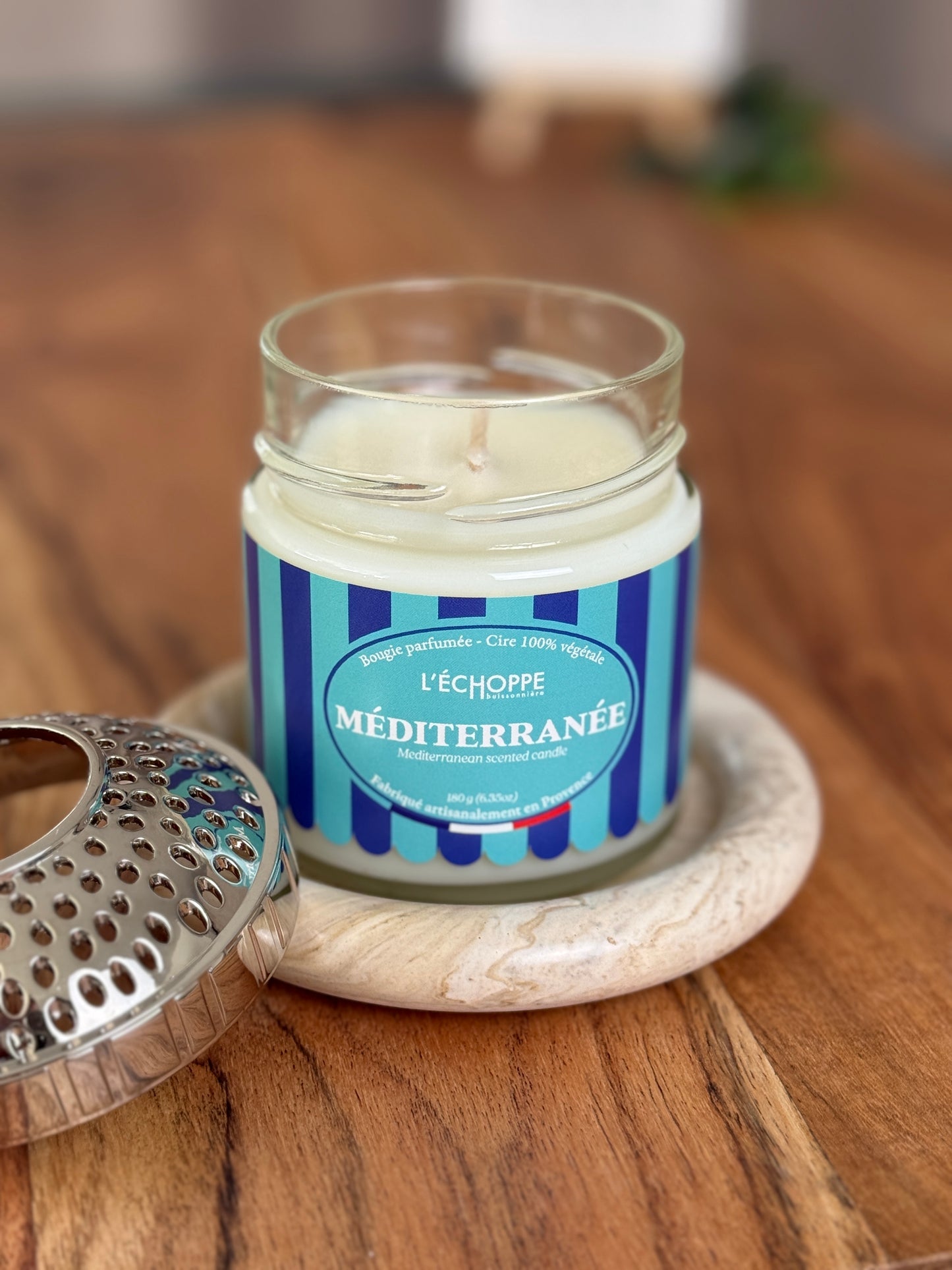 Duftkerze "Mediterran" aus 100% Sojawachs - Made in Frankreich
