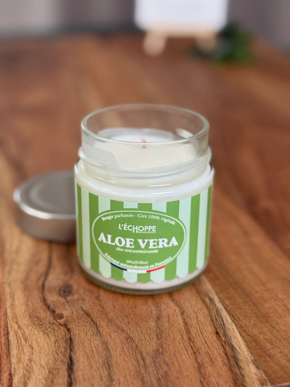 Duftkerze "Aloe Vera" aus 100% Sojawachs - Made in Frankreich