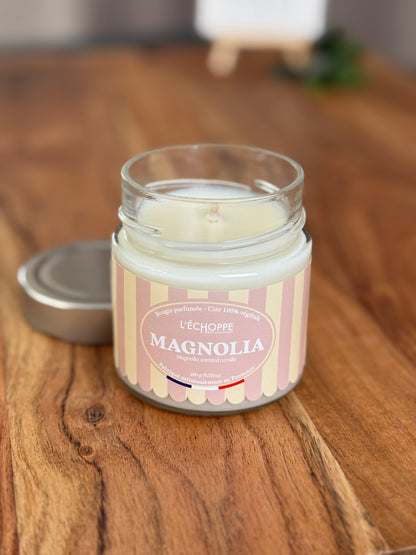 Duftkerze "Magnolie" aus 100% Sojawachs - Made in Frankreich