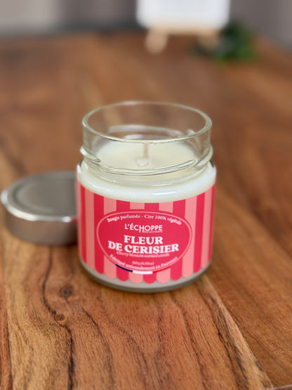 Duftkerze "Kirschblüte" aus 100% Sojawachs - Made in Frankreich