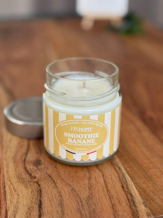 Duftkerze "Banana Smoothie" aus 100% Sojawachs - Made in Frankreich