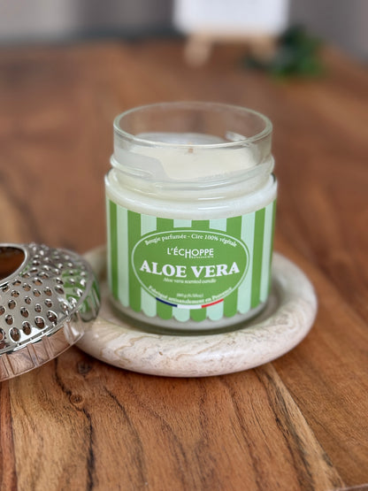 Duftkerze "Aloe Vera" aus 100% Sojawachs - Made in Frankreich