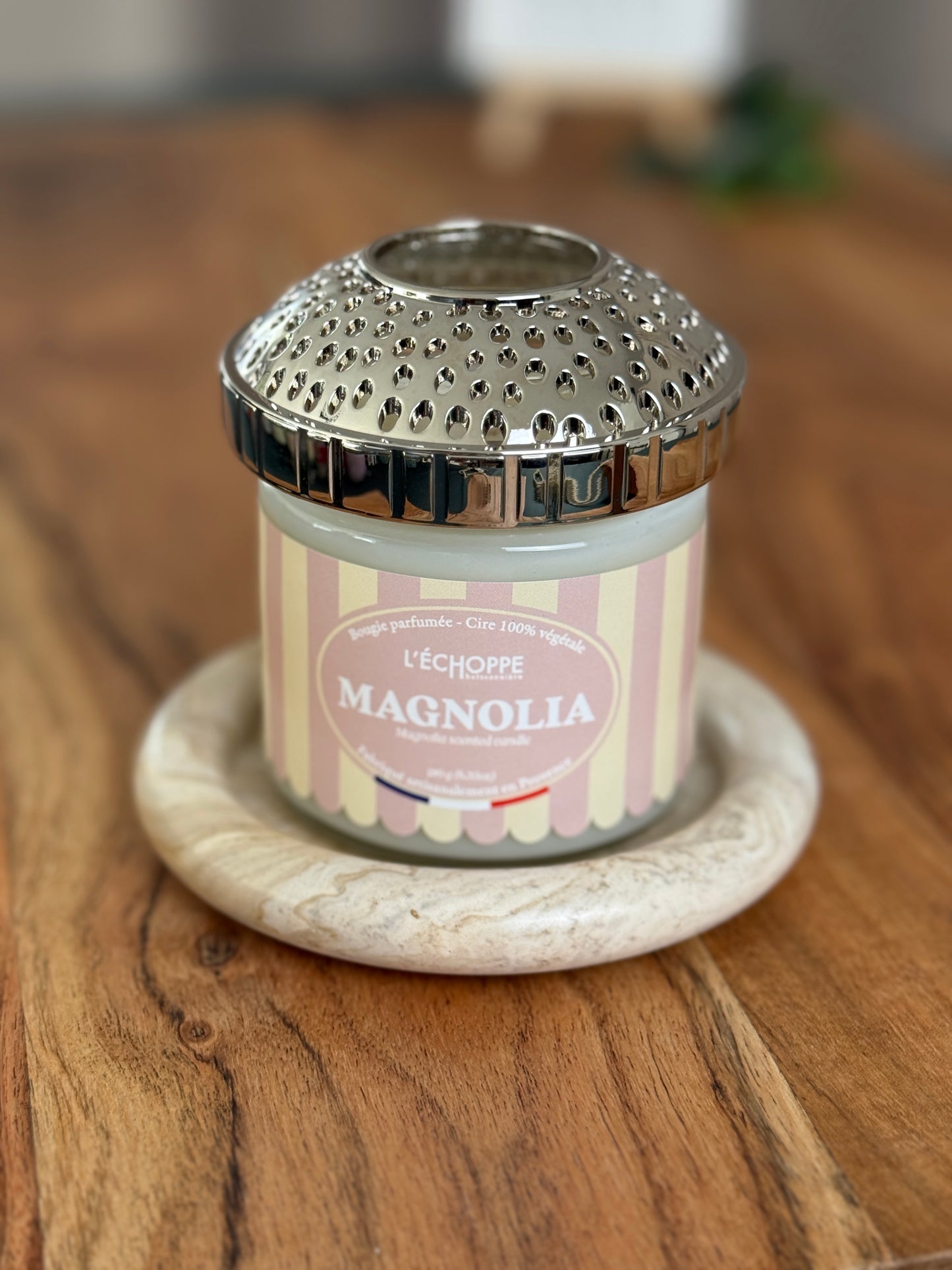 Duftkerze "Magnolie" aus 100% Sojawachs - Made in Frankreich