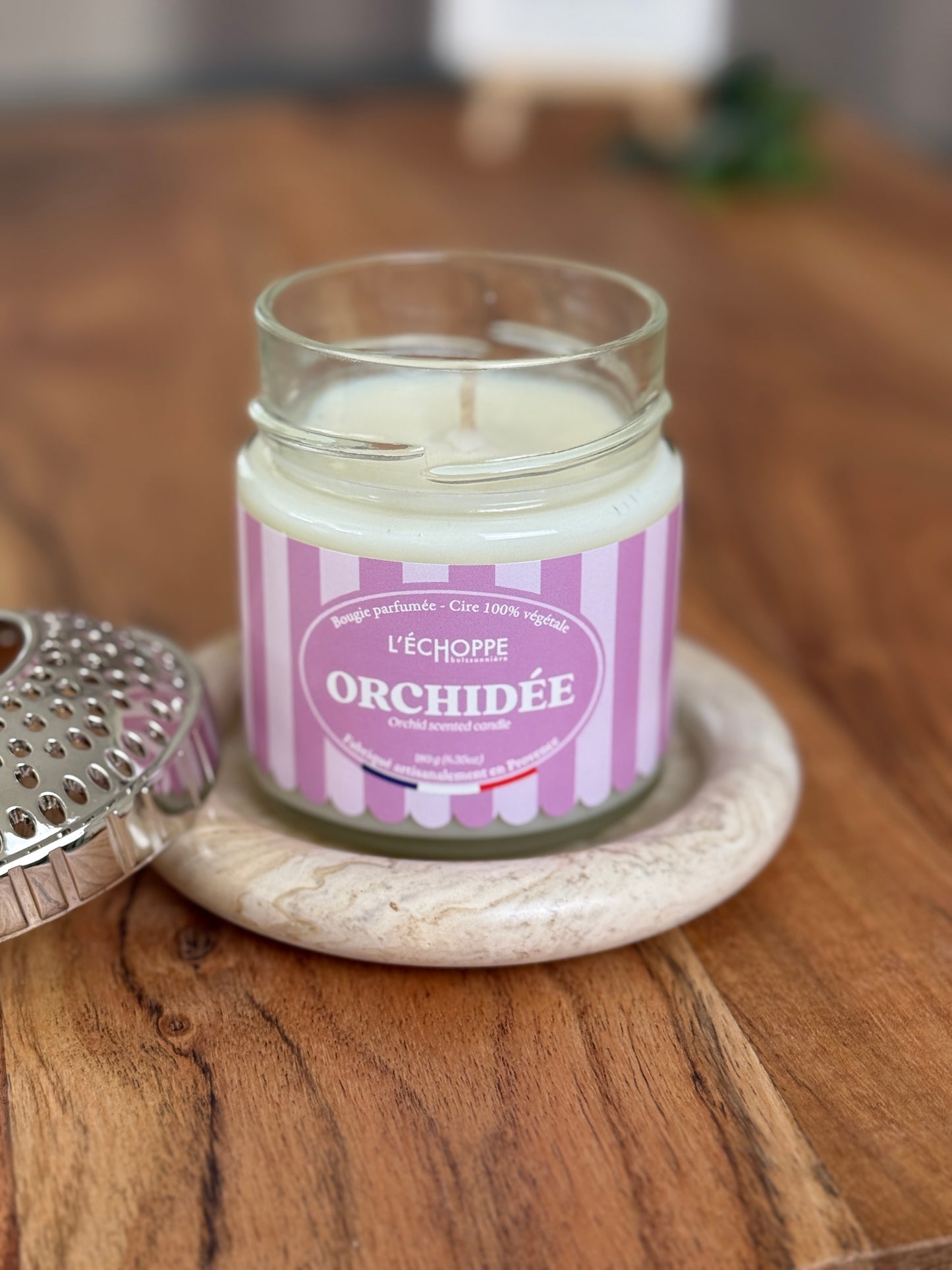 Duftkerze "Orchidée" aus 100% Sojawachs - Made in Frankreich