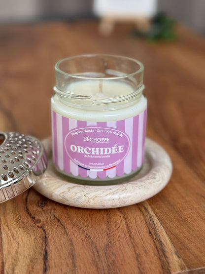 Duftkerze "Orchidée" aus 100% Sojawachs - Made in Frankreich