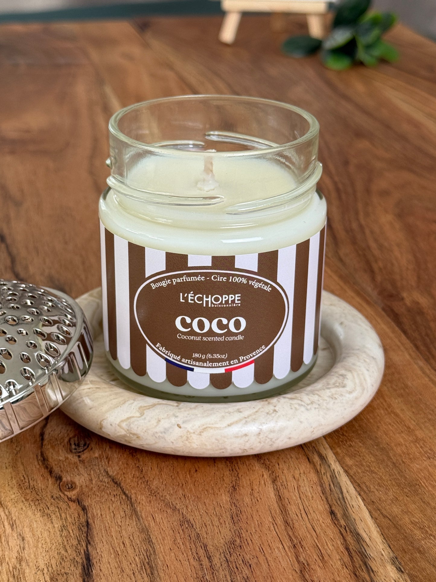 Duftkerze "Cocos" aus 100% Sojawachs - Made in Frankreich